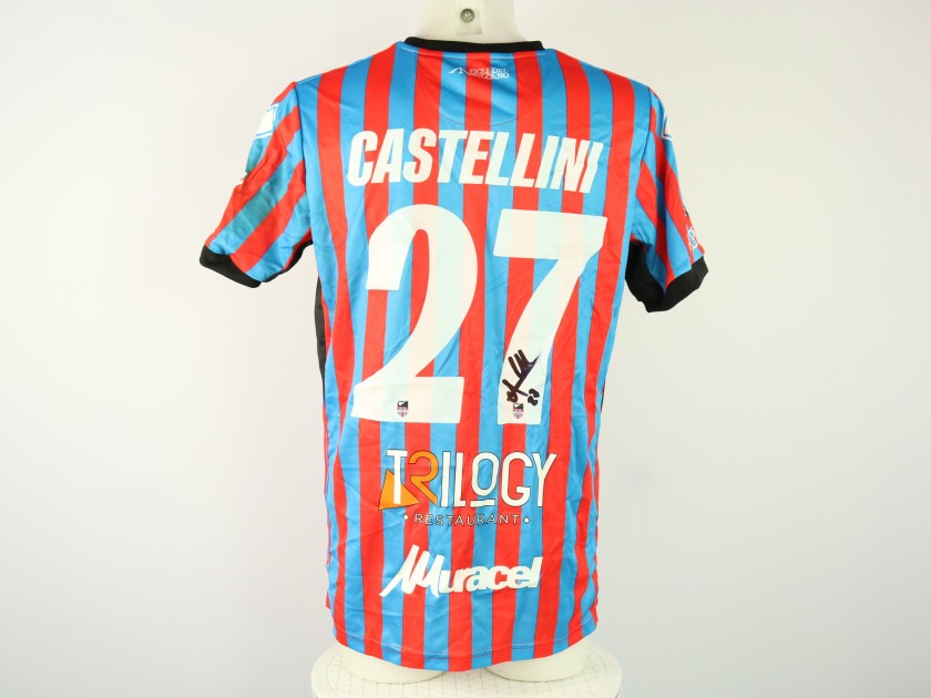 Castellini's unwashed Signed Shirt, Catania vs Pescara 2023