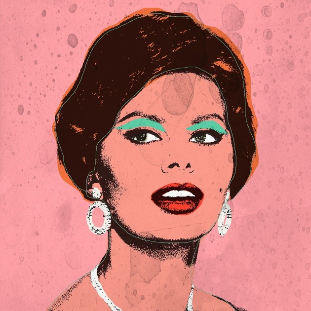 "Sophia Loren" Originale di Andrea Pisano - Icon Pop