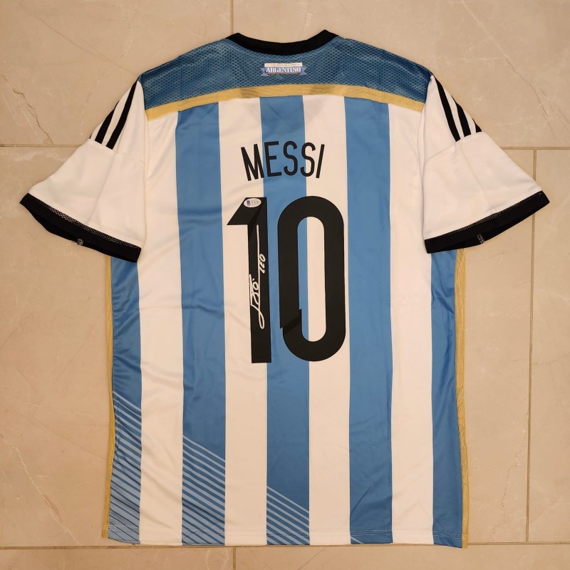 Lionel Messi's Argentina 2014/15 Signed Replica Shirt