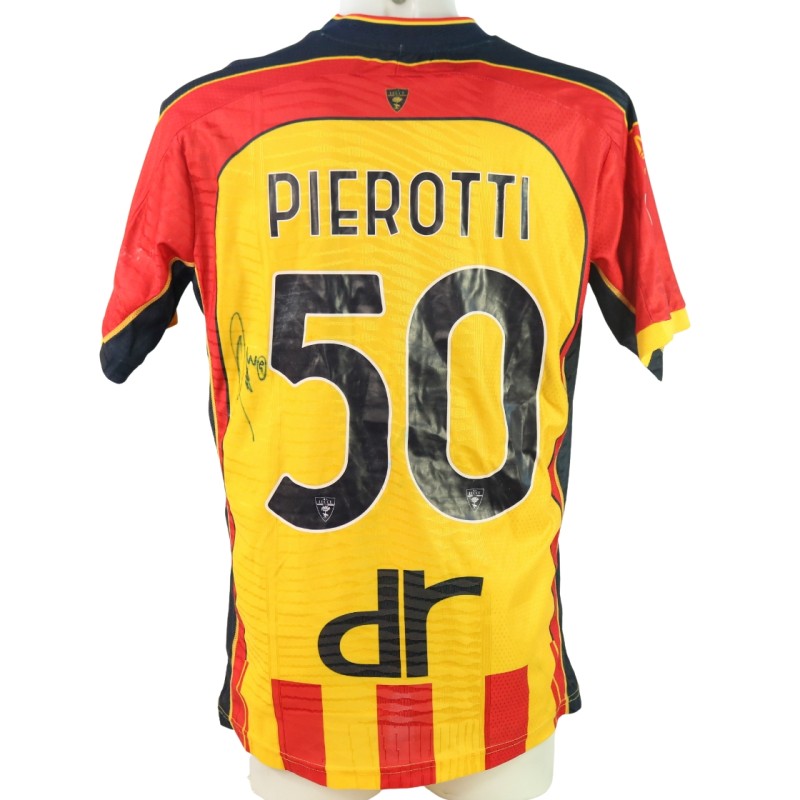 Pierotti's Signed Unwashed Shirt, Napoli vs Lecce 2024