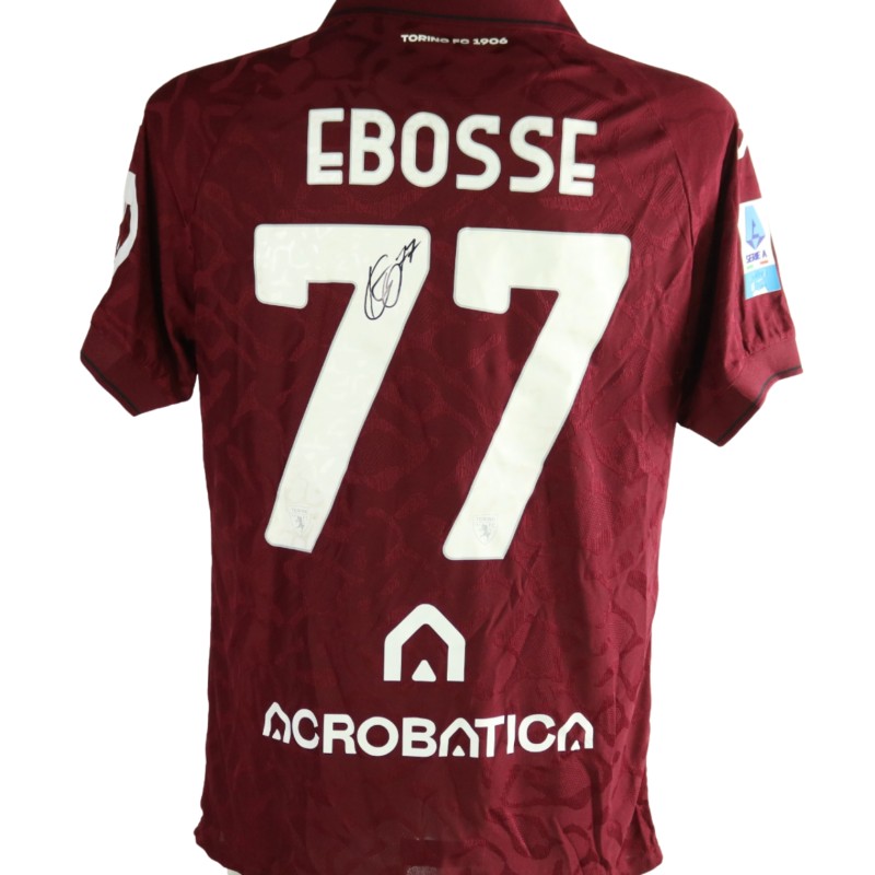 Ebosse's Signed Unwashed Shirt, Udinese vs Torino 2026