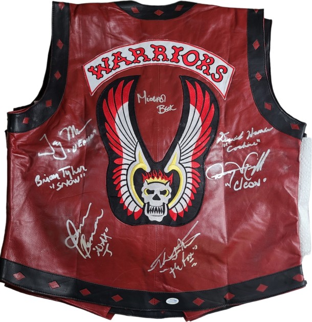 The Warriors Movie Cast Signed Leather Vest 