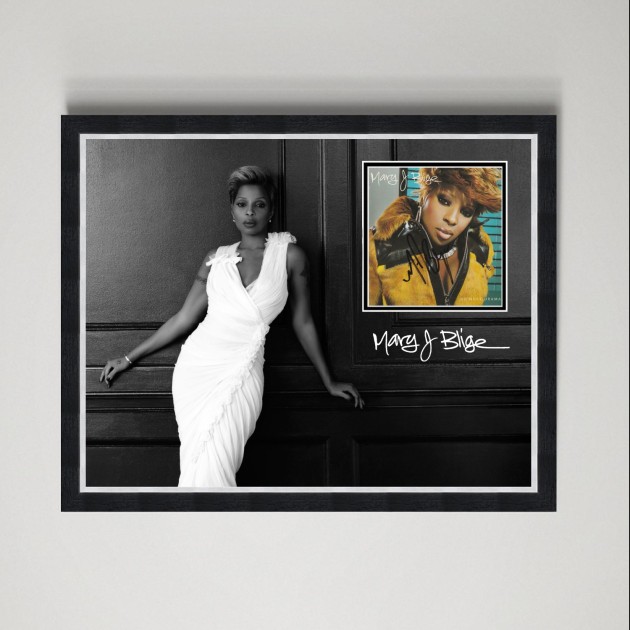 Mary J. Blige Signed Display