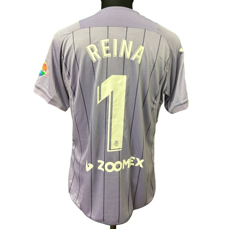 Reina's Villarreal Match-Issued Shirt, 2023/24