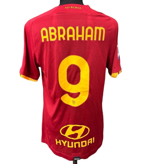 Abraham's Roma Match-Worn Shirt, 2021/22