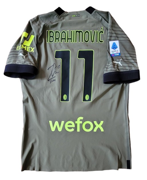 Ibrahimovic Official AC MilanSigned Shirt, 2022/23