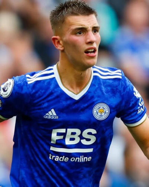 Maglia Luke Thomas Leicester City, 2022/23 - Autografata