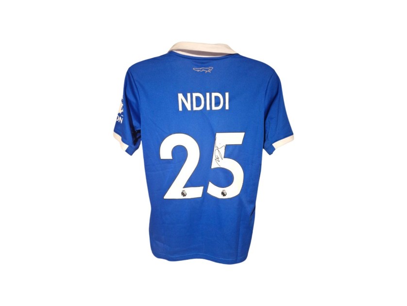 Maglia replica firmata da Wilfred Ndidi per il Leicester City 2022/23