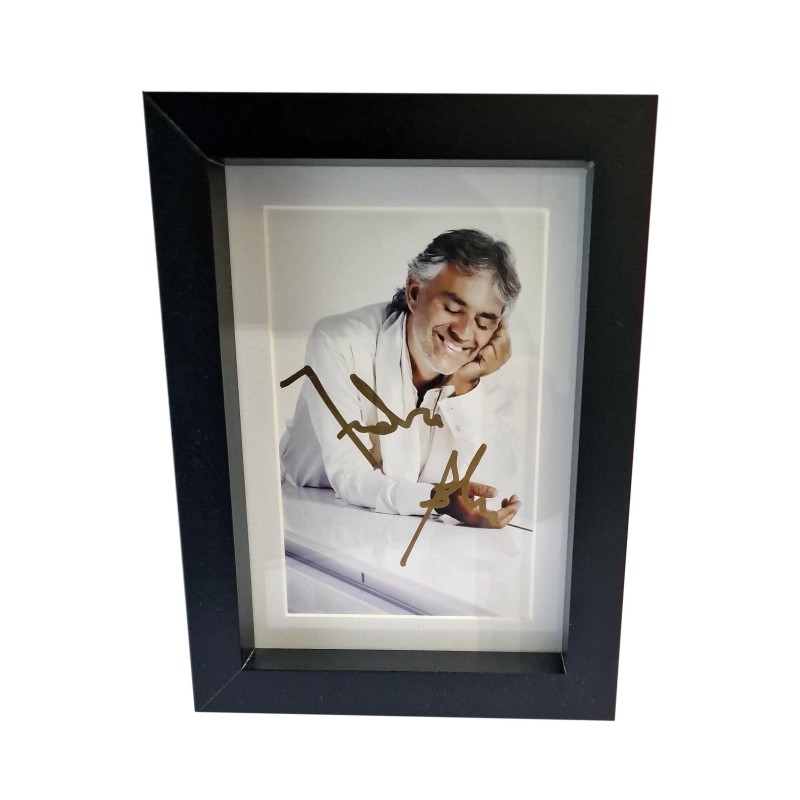 Photograph signed by Andrea Bocelli