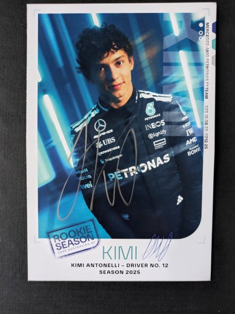Photograph - Signed by Kimi Antonelli