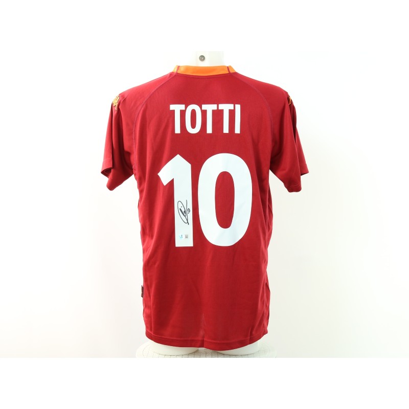 Replica della maglia dell'AS Roma firmata da Francesco Totti