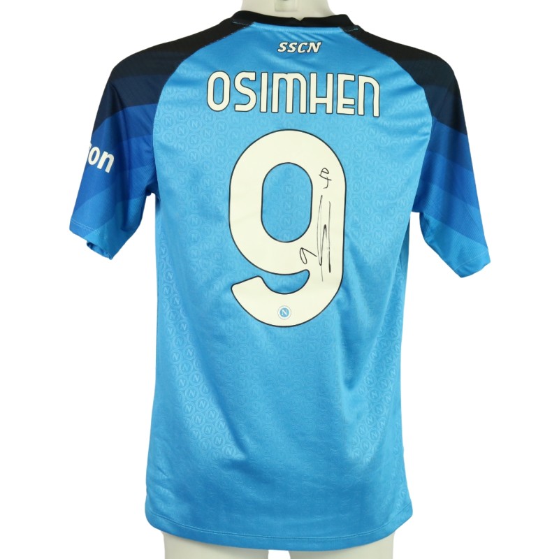 Osimhen's Napoli Signed Match Shirt, 2022/23