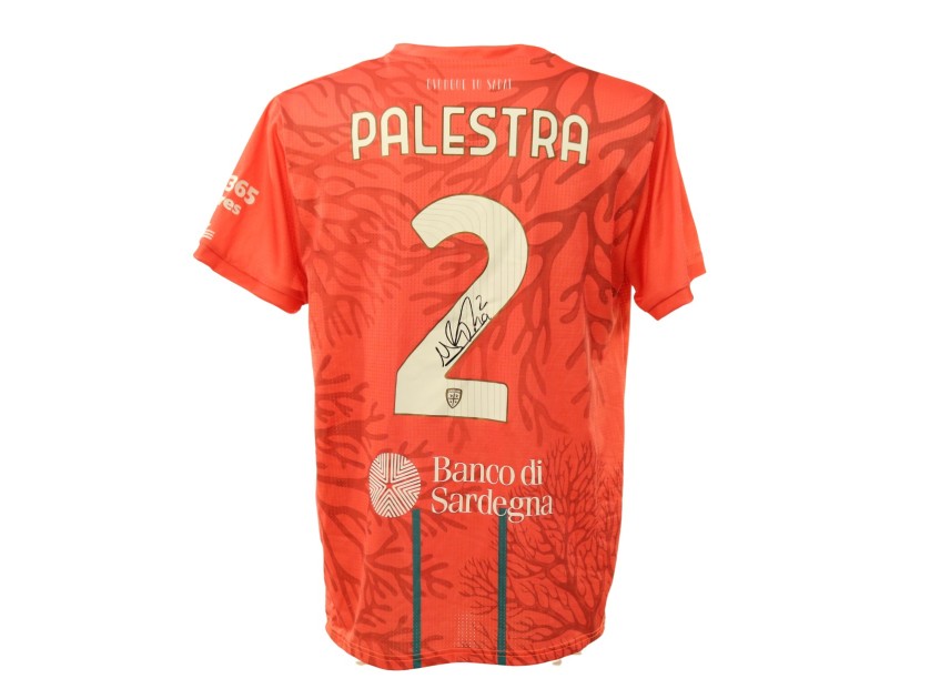 Palestra's Signed Issued Shirt, Cagliari vs Parma 2025
