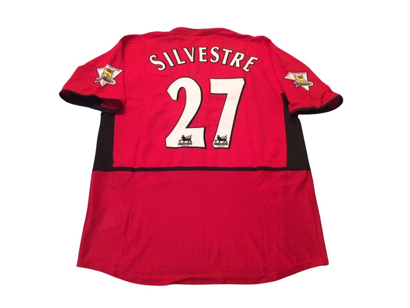 Silvestre's Manchester United Match-Issued Shirt, 2003/04