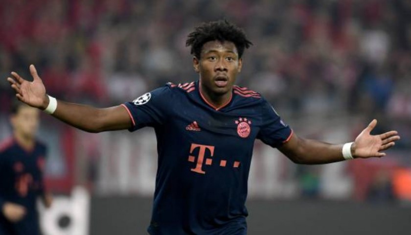 Alaba's Bayern Munich Signed Match Shirt, UCL 2019/20
