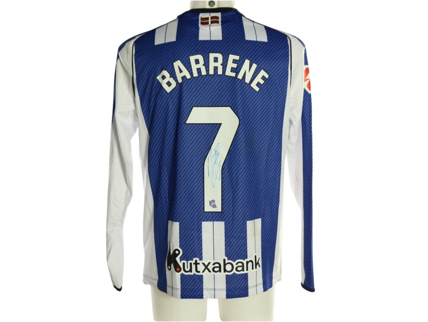 Barrene's Signed Unwashed Shirt, Real Sociedad vs Real Betis 2026