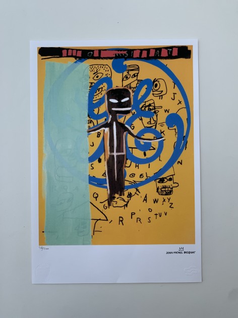 Litografia di Jean-Michel Basquiat firmata