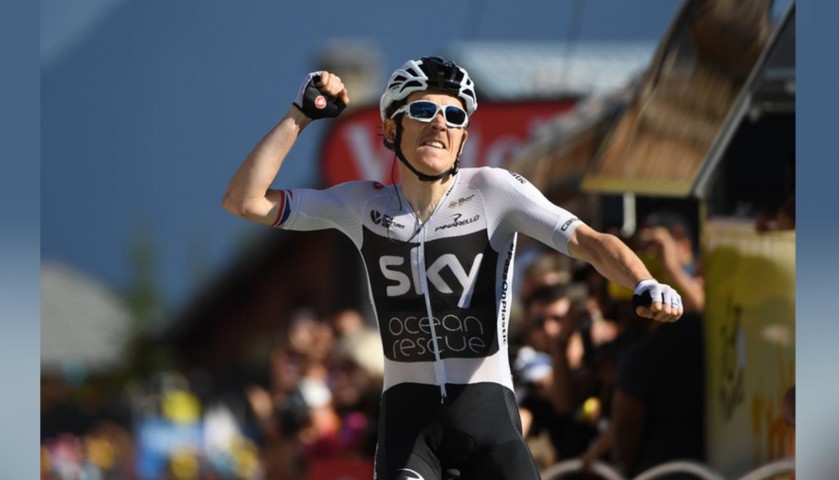 Geraint Thomas' Team Sky Signed Jersey, Tour de France Winner 2018 