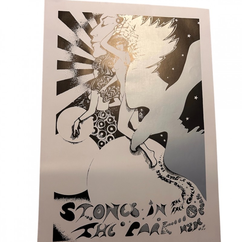 The Rolling Stones Foil Print by Nigel Mantzel