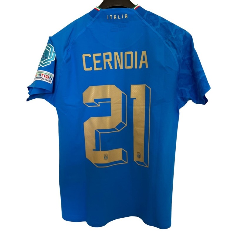 Cernoia's Italy Match Shirt, Women's Euro 2022