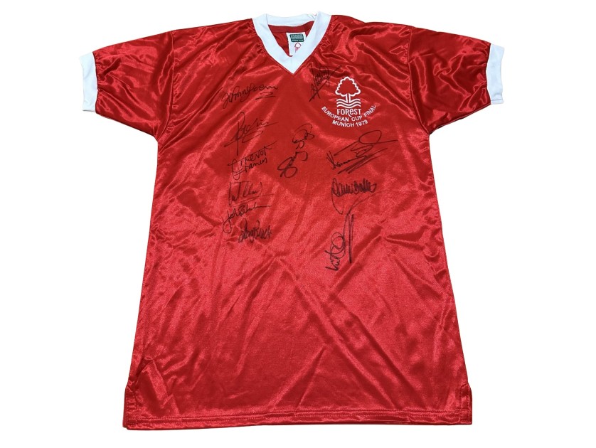 Nottingham Forest Official Shirt, UCL 1978/79 - Signed by the Team