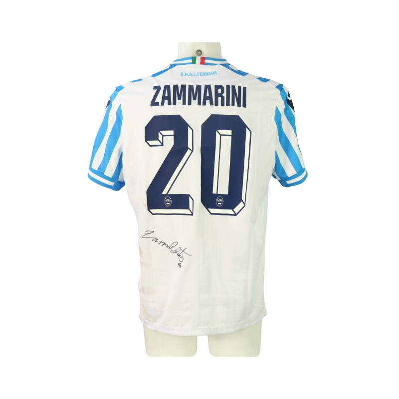 Zammarini's Signed Unwashed Shirt, Sestri Levante vs SPAL 2024 