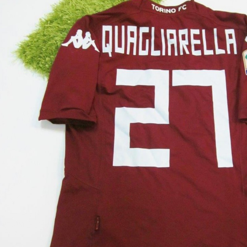 Maglia Quagliarella Torino, indossata vs Sassuolo, Serie A 2014/2015