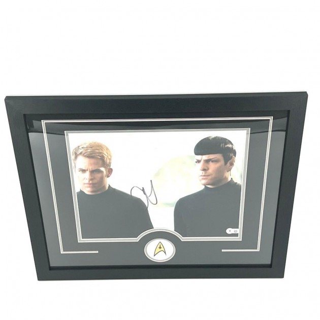 Chris Pine's Signed and Framed Star Trek Picture