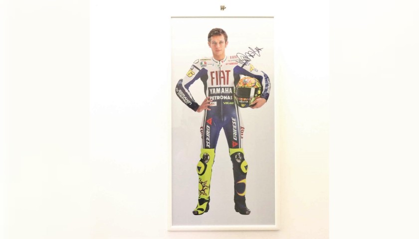 Framed Photo of Valentino Rossi from 2009 - Signed