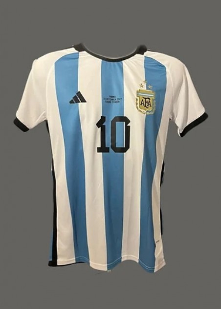 Messi Argentina National Team Signed Jersey CharityStars