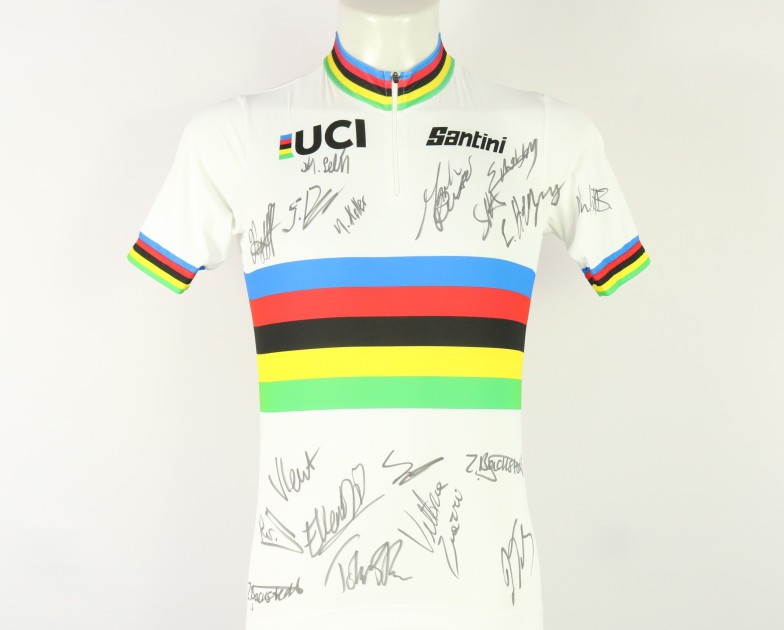 World Cycling Championships Australia 2022 rainbow jersey - signed by riders