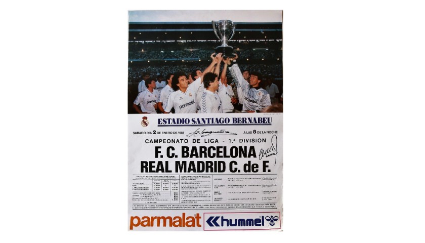Real Madrid 1988 Historical Poster - Signed by the Players