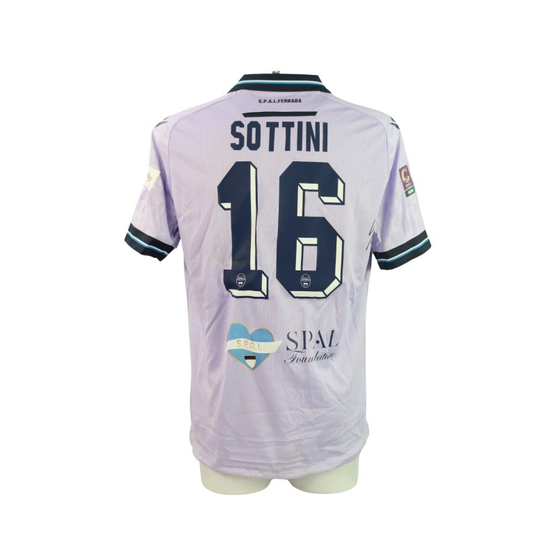 Sottini's Signed Unwashed Kit, SPAL vs Pescara 2024 - "LILT" Patch