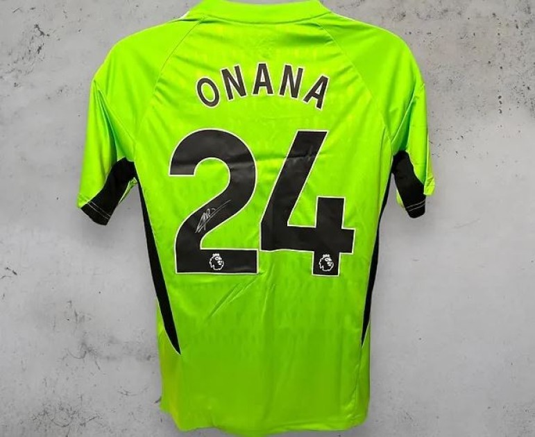 Andre Onana's Manchester United 2023/24 Signed and Framed Shirt