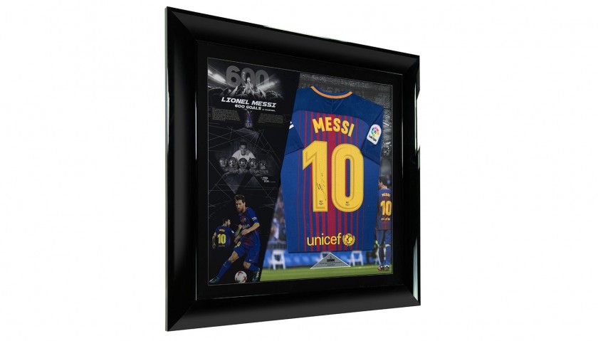 Lionel Messi Signed Barcelona Football Shirt Framed – Experience Epic