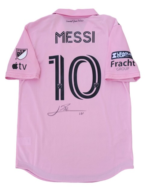 Maglia Messi preparata Nashville vs Inter Miami, Finale Leagues Cup 2023 - Autografata