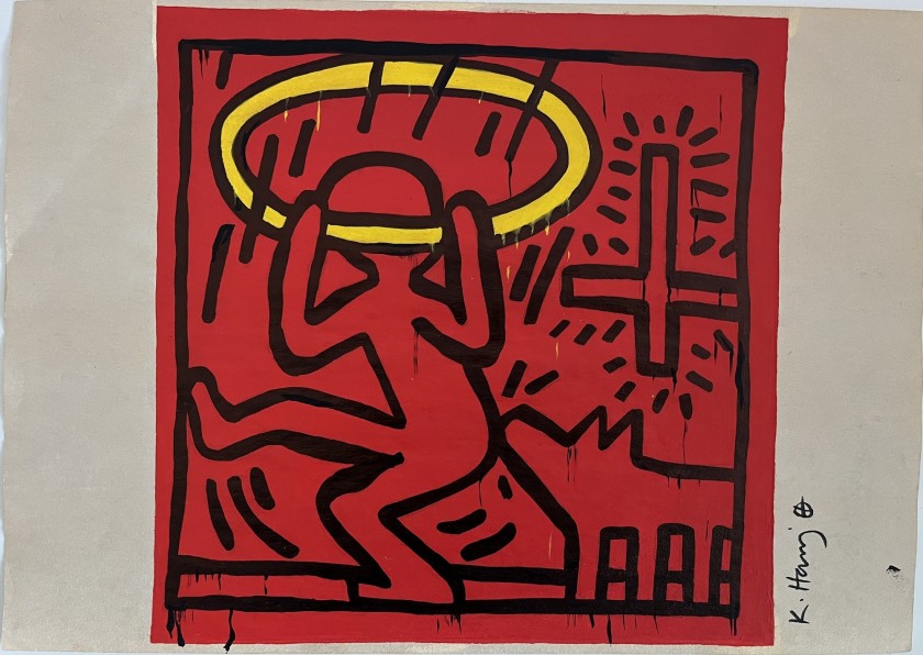 Disegno di Keith Haring firmato