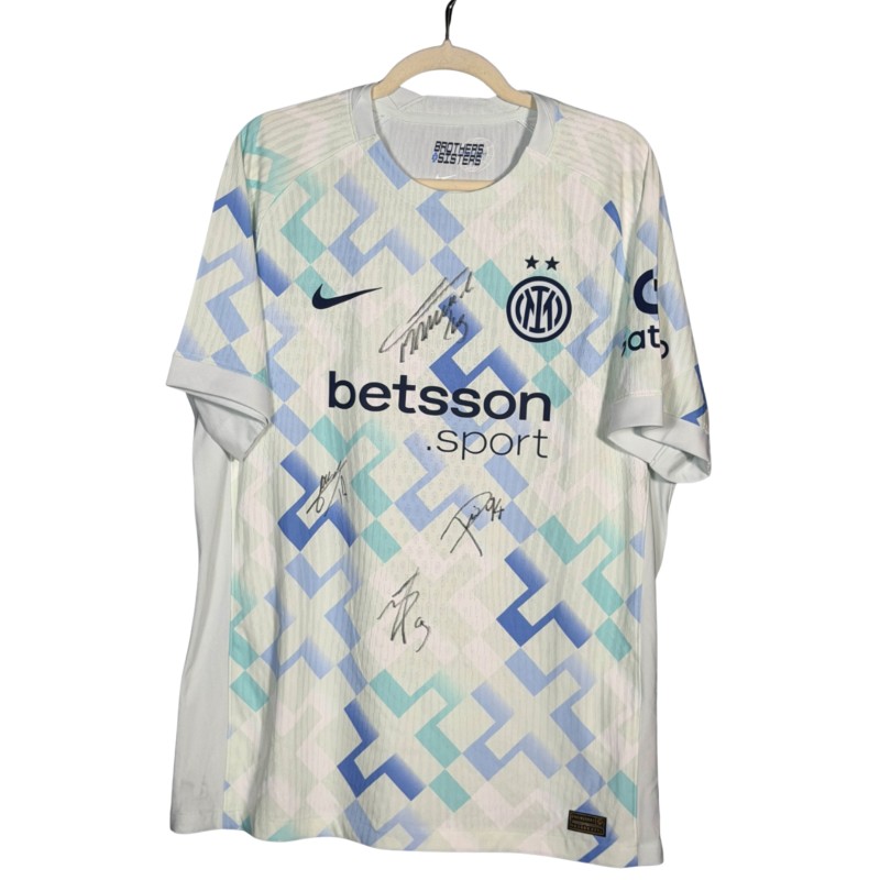 Inter Official Shirt, 2025/26 - Signed by Pio Esposito, Bonny, Thuram, Lautaro