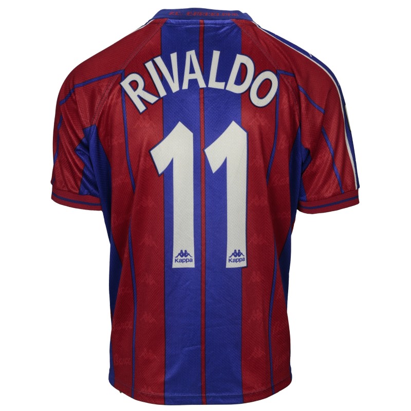 Rivaldo's Barcelona Signed Match-Worn Shirt, 1997/98