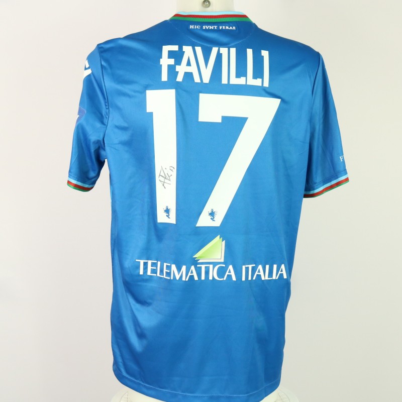 Favilli 's Match-Worn Signed Shirt, Palermo vs Ternana 2024