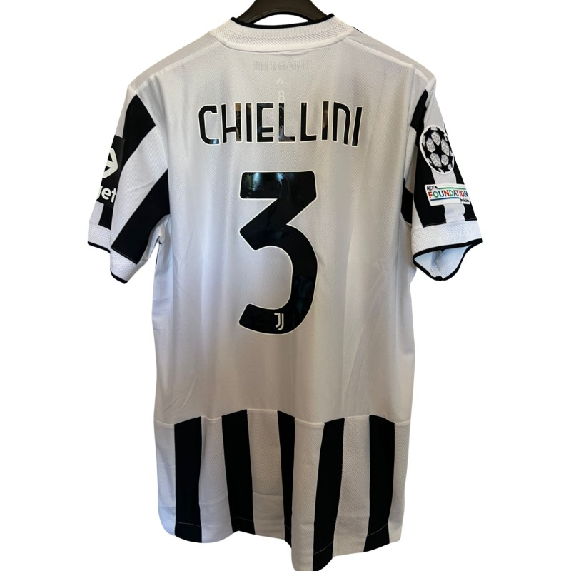 Chiellini's Juventus Match-Issued Shirt, Champions League 2021/22