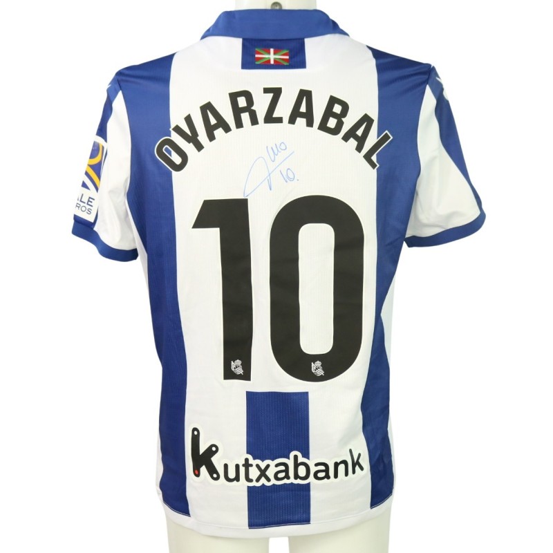 Oyarzabal's Signed Unwashed Shirt, Real Sociedad vs Atletico Madrid 2024