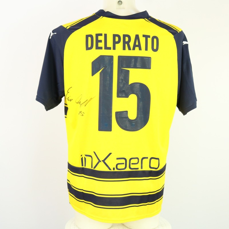 Del Prato's Unwashed Signed Shirt, Palermo vs Parma 2024