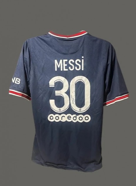 Messi's PSG Signed Shirt - CharityStars