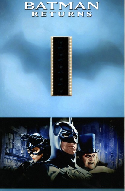 "Batman Returns" Maxi Card with Original Frames of Film 