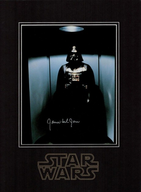 James Earl Jones Signed Star Wars Display
