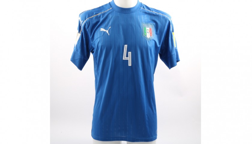 Barella's Italy Match-Issue/Worn Shirt, World Cup U-20 2017