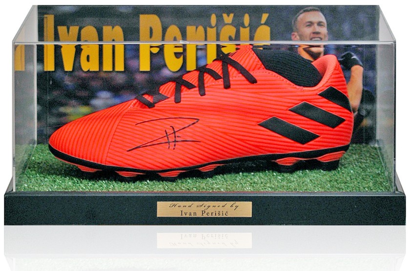 Ivan Perisic's Inter Milan Signed Footbal Boot Presentation