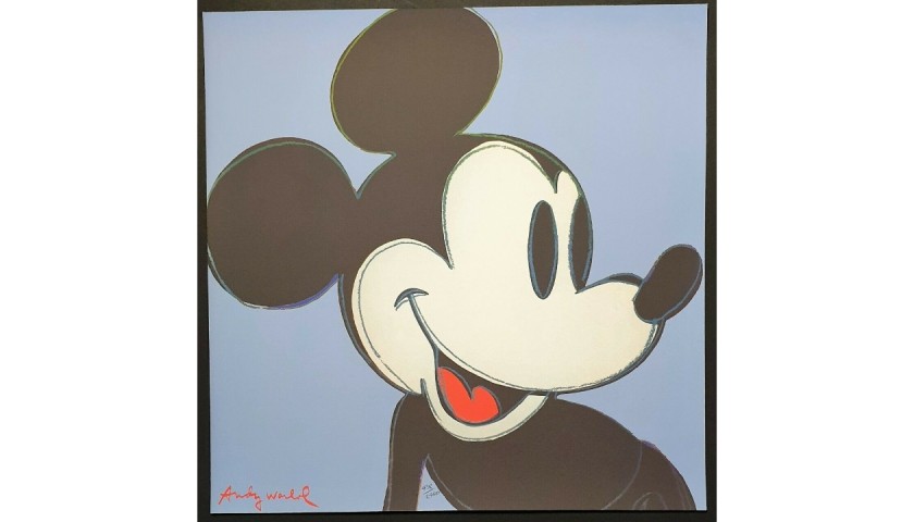 "Mickey Mouse" Andy Warhol Original Lithograph 