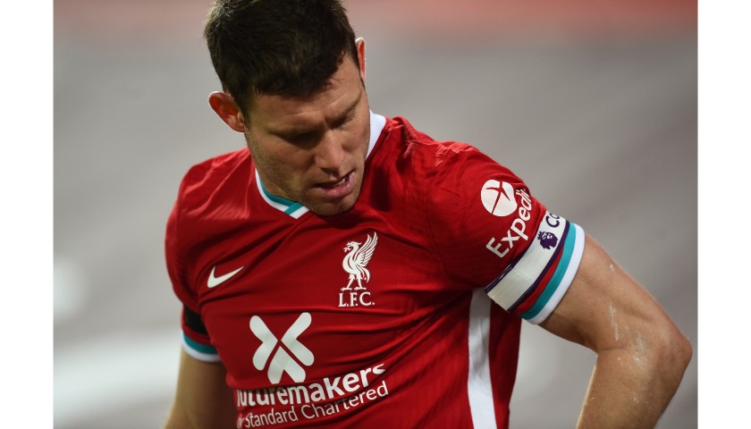 Milner's Worn and Signed Limited Edition Liverpool FC Shirt
